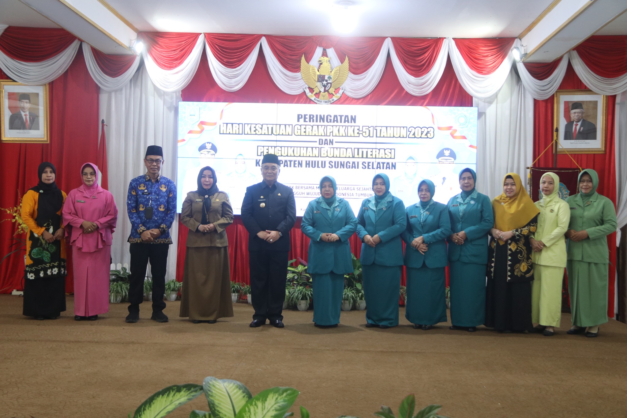 Peringatan Hari Kesatuan Gerak Pkk Dan Pengukuhan Bunda Literasi