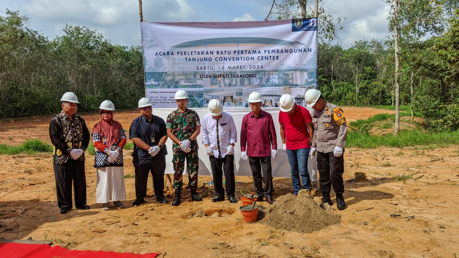 Bupati Tabalong Letakkan Batu Pertama Pembangunan Tcc Di Kawasan Nan