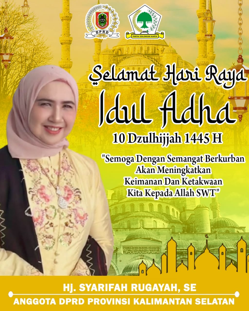 Hj Syarifah Rugayah Hari Raya Idul Adha H Koranbanjar Net