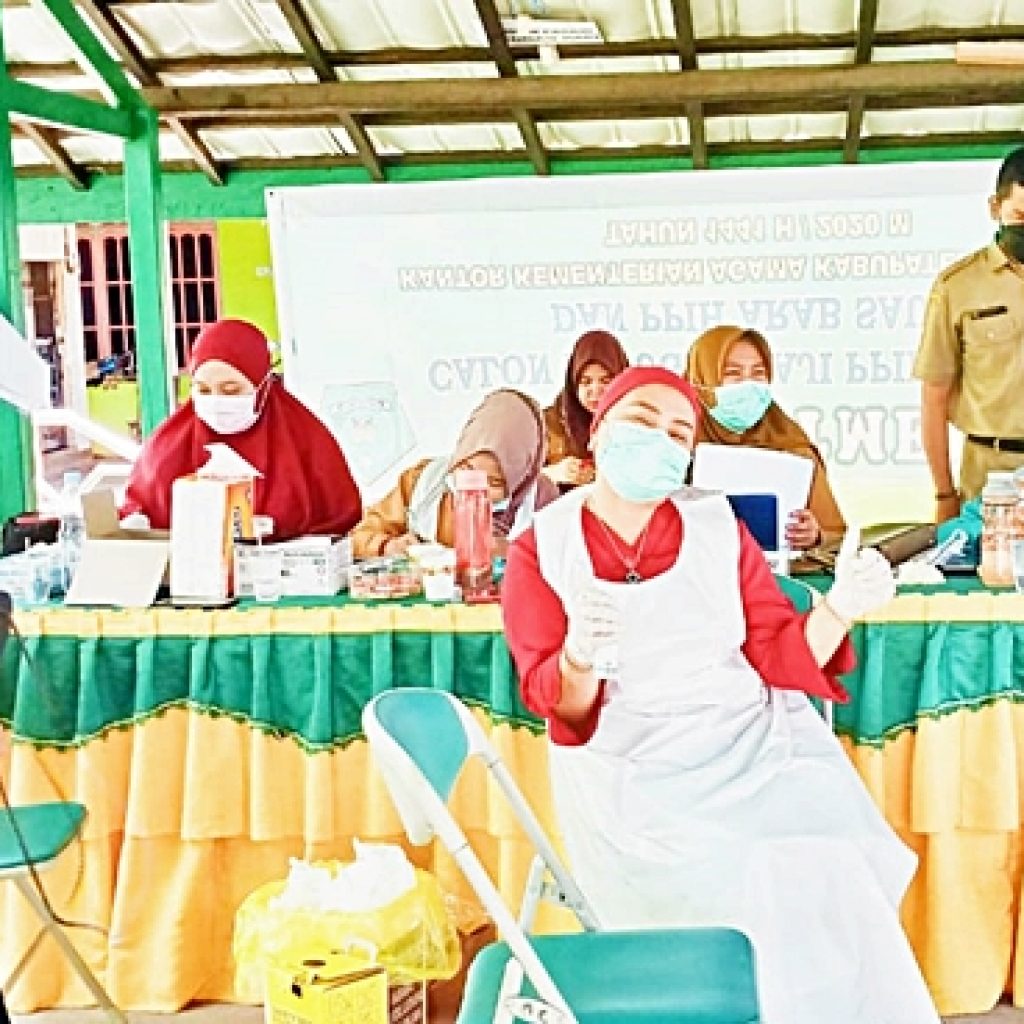 Sebanyak 80 Calhaj Kotabaru Jalani Vaksinasi Tahap Pertama