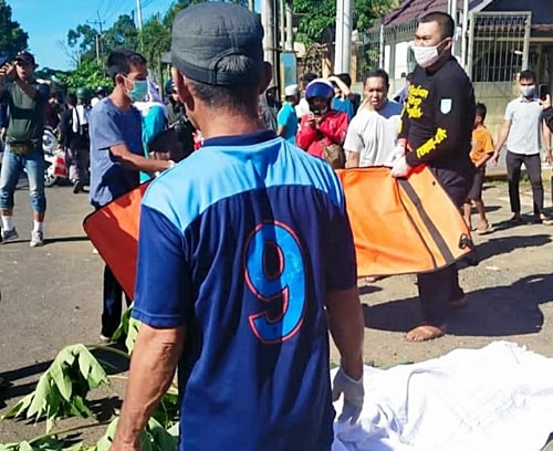 Korban Kecelakaan Tewas di Lokasi Kejadian. (sumber: media sosial)