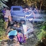 Penemuan jasad kakek, Nasruddin di Sungai Gagayan, Banua Lawas Kabupaten Kotabaru.(foto:ist)