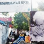Sumur Gali Sentral di kawasan Jl Sukaramai Martapura, Kalsel. Foto insert, Tuan Guru Zainal Ilmi Dalam Pagar Martapura. (foto: dok)