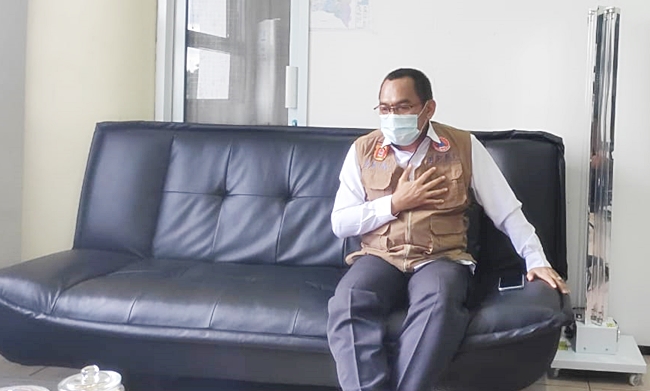 Kalak BPBD Banjarbaru Zaini Syahranie. (Foto:Ari)