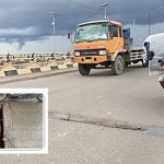 Jembatan Kembar Basirih di Kota Banjarmasin ini sangat membutuhkan perbaikan, Pemko Banjarmasin tak mengindahkan permohonan warga. (foto: yanda)