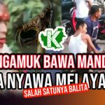 mengamuk bawa mandau