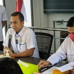 Jajaran Polda Kalsel melakukan jumpa pers tentang hasil tangakap bandar sabu. (foto:ist)