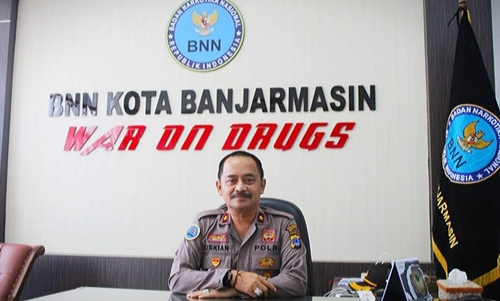 Kepala BNN-Kota Banjarmasin Kompol Uskiansyah