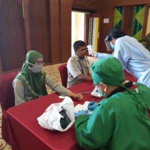 UPT Pendidikan Kementan Ikuti Vaksinasi Tahap I di Banjarbaru