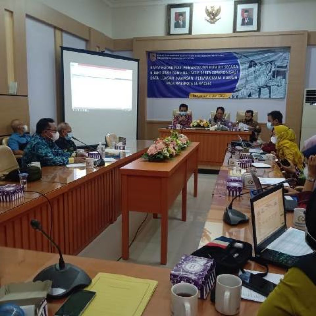 Disperkim Kalsel Koordinasi Pemantauan Kawasan Kumuh