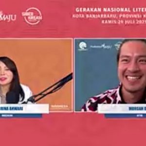 Webinar Literasi Digital Banjarbaru; Cerita Morgan Oey Berhenti Kecanduan Sosial Media