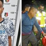 Pelaku saat diamankan pihak kepolisian. (foto: Borneo24/koranbanjar.net)