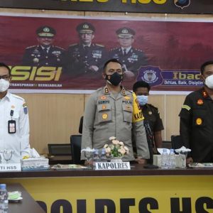 Antisipasi Lonjakan Kasus Covid-19, Forkopimda Hulu Sungai Selatan Ikut Vidcon Kontijensi