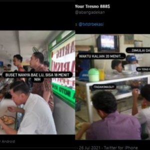 Warteg Banyak Tutup Akibat Makan Dibatasi 20 Menit