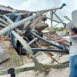 Kecelakaan kerja di sebuah pabrik pasir di Kapuas, Kalimantan Tengah. (foto: borneo24/koranbanjar.net)