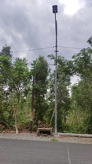 PJU di Jalan KTIM Marabahan rusak. (foto: faqih)