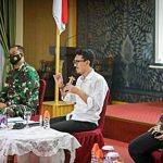 Bupati Banjar, H Saidi Mansyur menyampaikan peraturan PPKM Level 3 di Kabupaten Banjar. (foto: aristi)