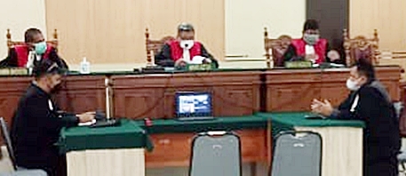 Sidang kasus dugaan penipuan dana haji PT Travellindo. (foto: ist)