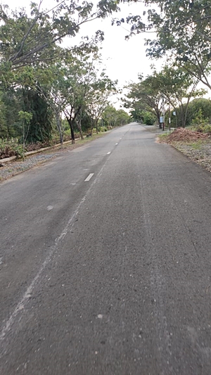 Bila malam hari jalan ini gelap. (foto: faqih)