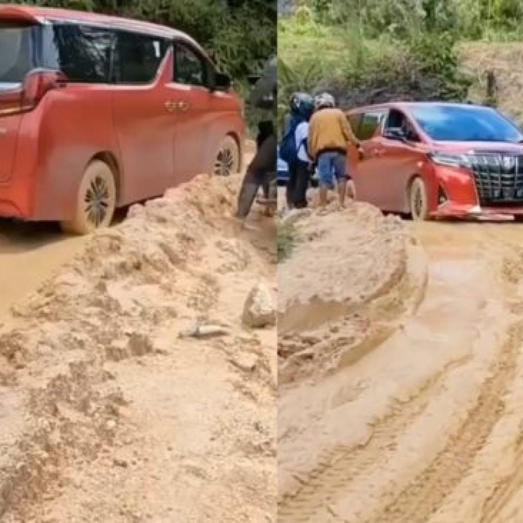 Mobil Alphard Terjebak Lumpur Viral, Netizen Sindir Gaya Hidup Tak Bisa Merendah