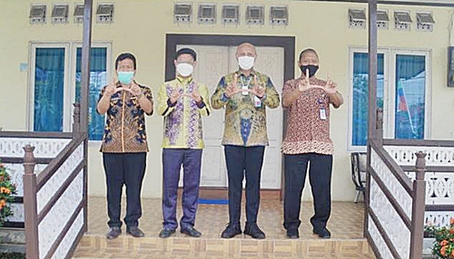 BNNP Kalsel saat melakukan kunjungan ke Kabupaten Batola. (foto: yanda)