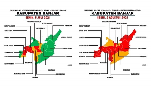 Data COVID-19 di Kabupaten Banjar.