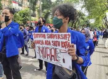 Demo di Banjarmasin. 