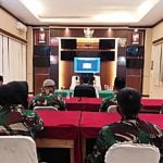 Berdoa bersama secara virtual. (foto: dok Korem)