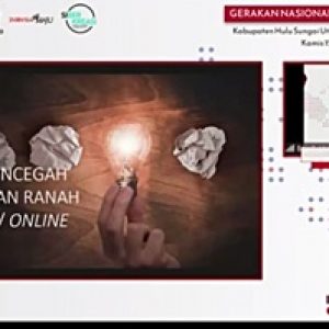 Webinar Literasi Digital Kabupaten HSU; Hindari Penipuan Online dengan Rasional