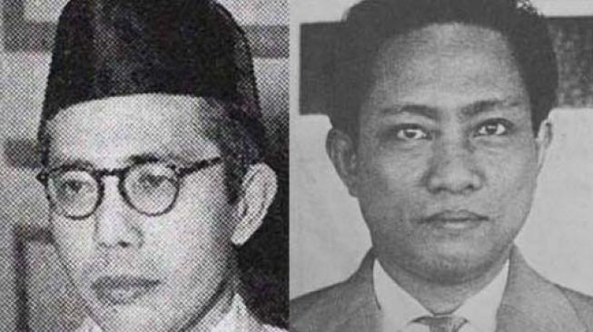 M Natsir (kiri) dan DN Aidit (kanan).