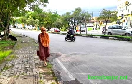Kawasan Wisata Siring Jl Piere Tendean yang kerap menjadi lokasi tawuran anrtar kelompok di Kota Banjarmasin, Kalsel. (foto: leon/koranbanjar.net)