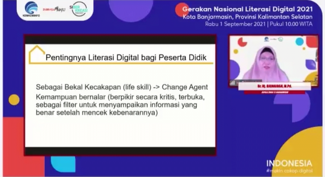 Webinar Literasi Digital Banjarmasin