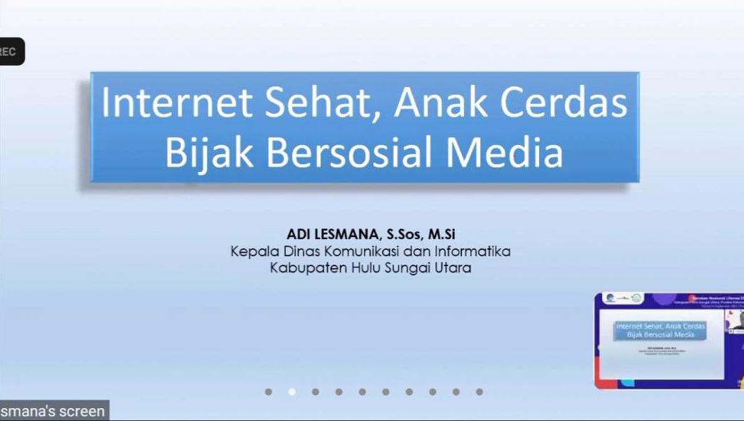 Webinar Literasi Digital Hulu Sungai Utara