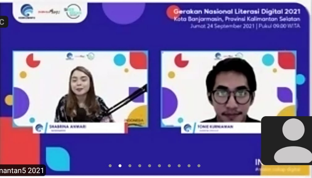Webinar Literasi Digital Banjarmasin.