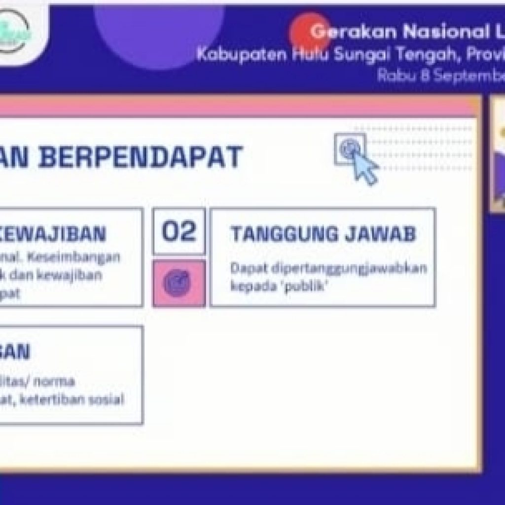 Webinar Literasi Digital Hulu Sungai Tengah; Dampak Positif Kemajuan Teknologi di Era Digital