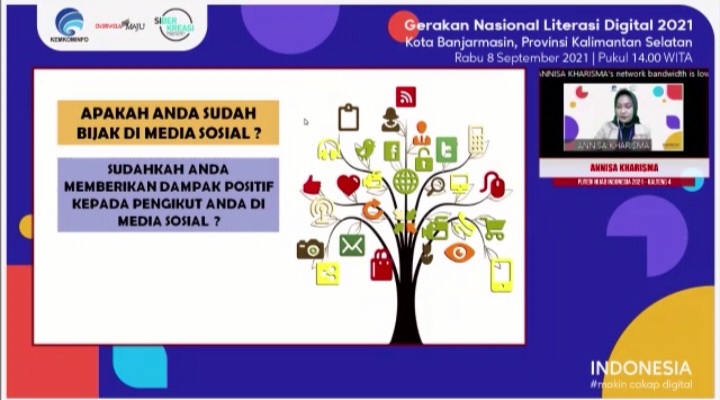 Webinar Literasi Digital Banjarmasin.