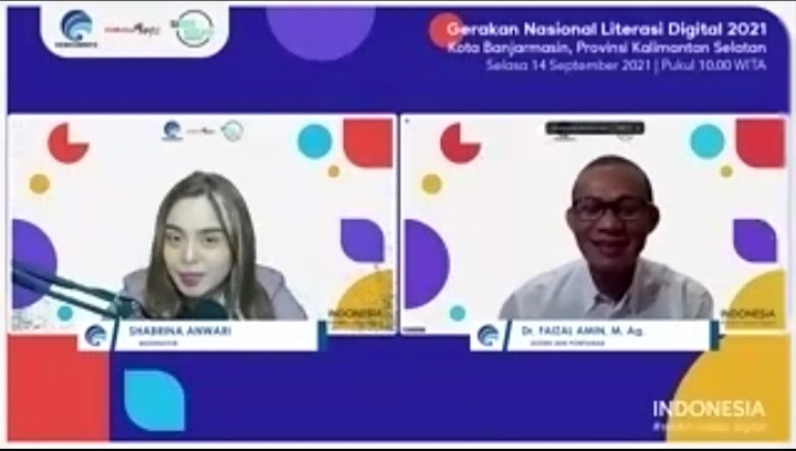 Webinar Literasi Digital Banjarmasin.