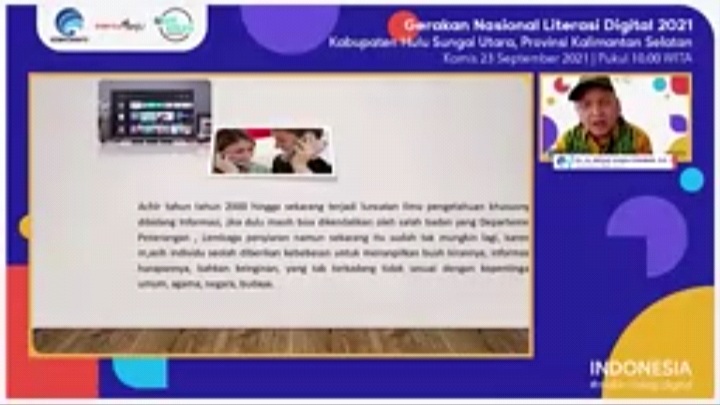 Webinar Literasi Digital Hulu Sungai Utara