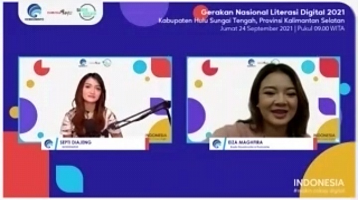 Webinar Literasi Digital Hulu Sungai Tengah.