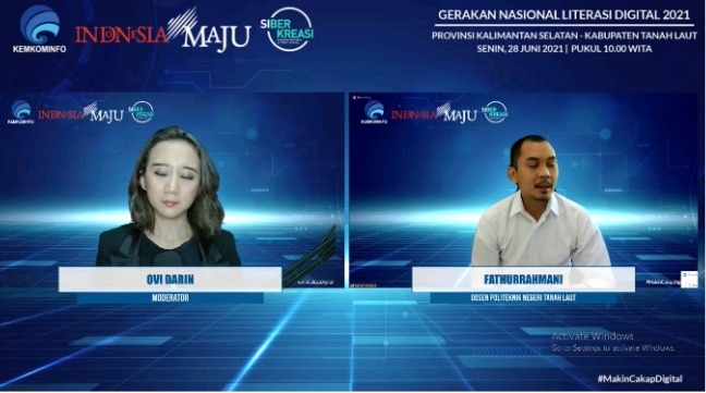 Webinar Literasi Digital Tanah Laut