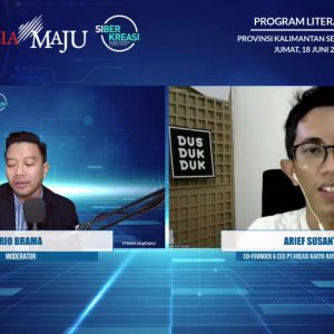 Webinar Literasi Digital Kabupaten Tanah Laut; Literasi Digital dalam Meningkatkan Wawasan Kebangsaan
