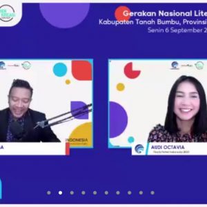 Webinar Literasi Digital Tanah Bumbu; Masyarakat Indonesia Berliterasi di Era Digital.