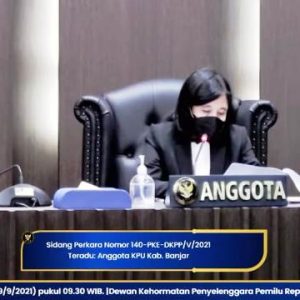 Terbukti Melanggar Kode Etik, Abdul Karim Omar Diberhentikan Sebagai Anggota KPU Banjar