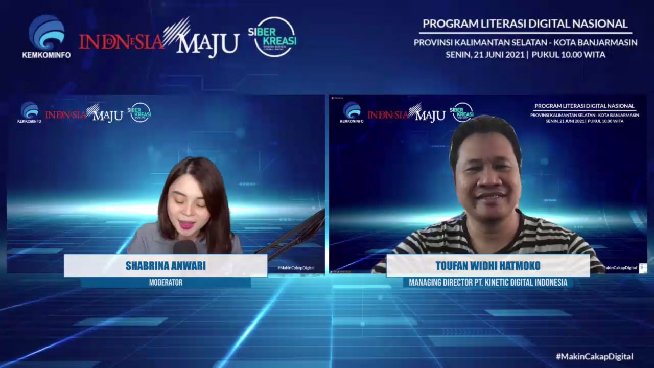 Webinar Literasi Digital Banjarmasin