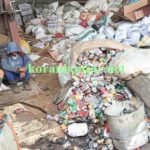 Kondisi gudang milik H Misran yang diduga dilempari bom molotov di Kota Banjarmasin. (foto: leon)