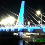 Jembatan Sungai Alalak di Kota Banjarmasin, Kalsel.