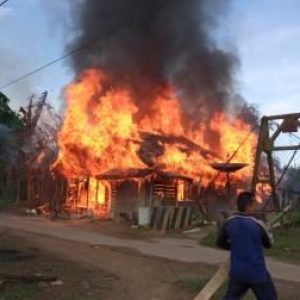 Kebakaran di Kalsel, Satu Rumah di Bumi Murakata Ludes Dilahap Api