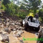 Offroad sekaligus adventur yang digelar Korem 101 Antasari bersama IOF kalsel dengan melibatkan wartawan Kalsel. (foto: leon)