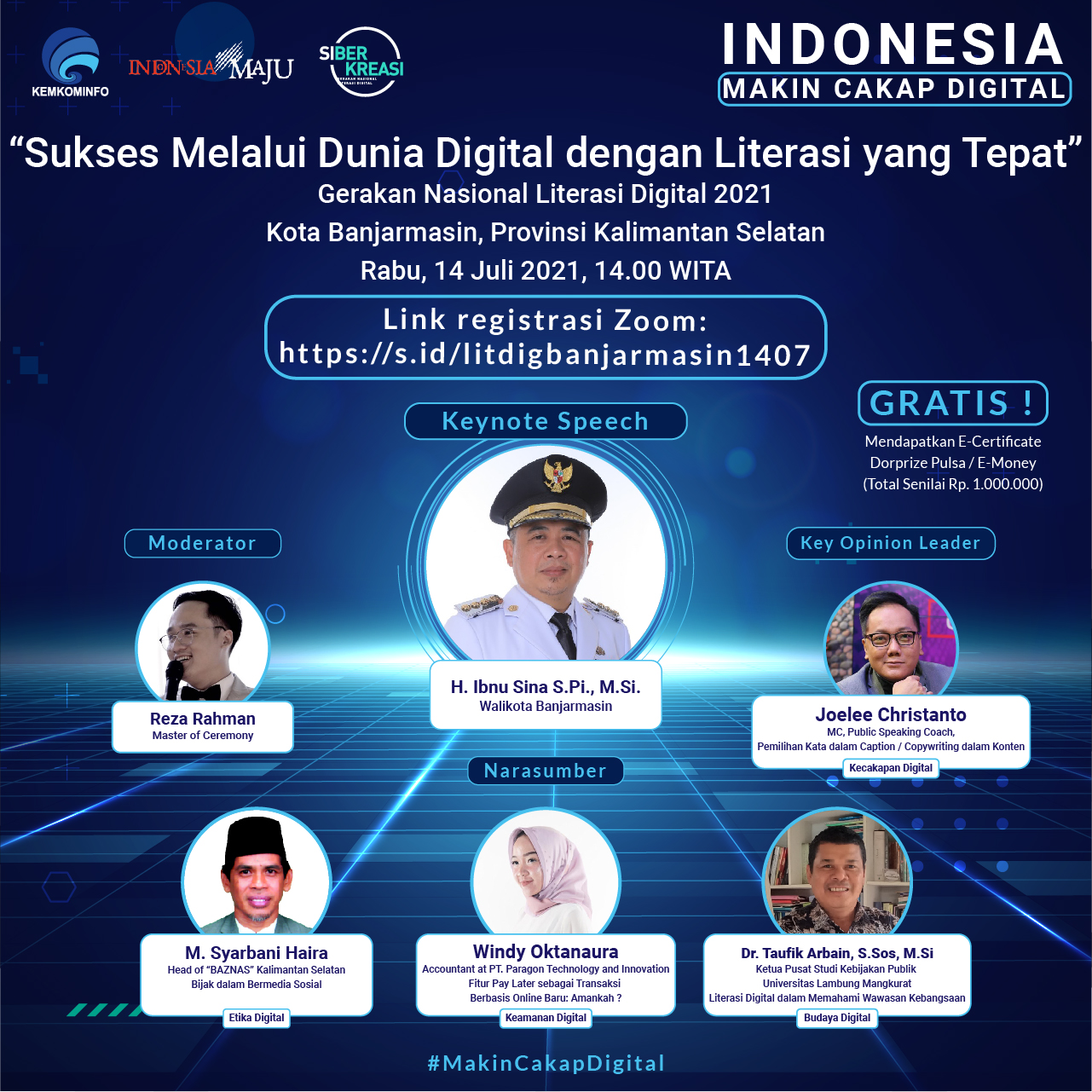 Ikuti Webinar Literasi Digital, Indonesia Makin Cakap Digital ...