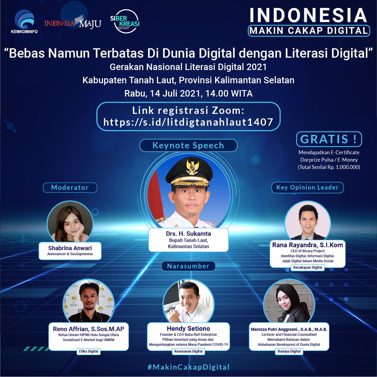 Ikuti Webinar Literasi Digital, Indonesia Makin Cakap Digital ...